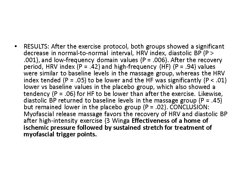 RESULTS: After the exercise protocol, both groups showed a significant decrease in normal-to-normal interval,